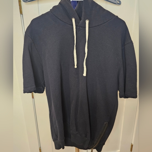 Sak's Fifth Ave Short Sleeve Hoodie - Picture 2 of 6